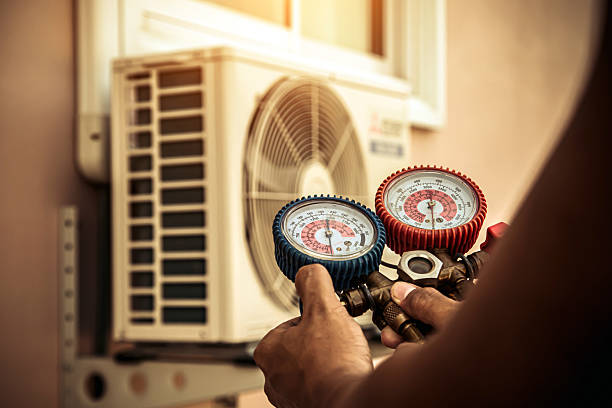 Professional Air Conditioning Service technician working in Virginia, MN